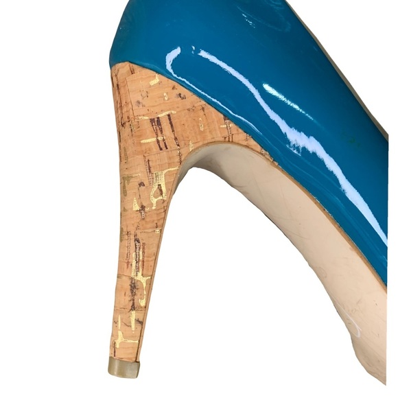 Talbot TEAL AND CORE WITH METALLIC ACCENT HEELS SIZE 6 - Picture 4 of 9